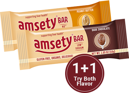 Amsety Sample Pack – 1 Peanut Butter + 1 Dark Chocolate
